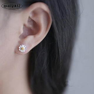 Bông tai hoa cúc xuân hè pin tai đồ trang trí bông tai hoa cúc tươi