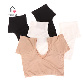 [Tdiepf] Miếng đệm mồ hôi hình áo thun có thể tái sử dụng Có thể giặt được Nách Hấp thụ MỚI