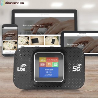 Bộ định tuyến wifi 4g lte bộ định tuyến wifi di động khe cắm thẻ sim 150mbps 3650mah cho ô tô