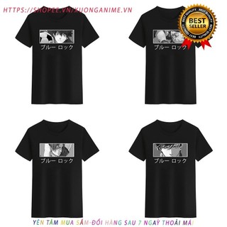 HOT Áo Thun Unisex Cổ Tròn aogaU.store In Họa Tiết 2 Khóa Xanh Dương / Trắng / Đen Cho Nam Và Nữ