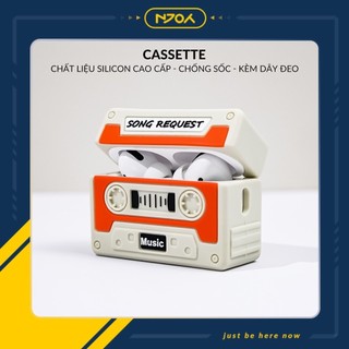 Ốp In Hình Cassette Silicon Kèm Dây Đeo Cho Tai Nghe Airpods 3 Airpods Pro 2 Njoyshop