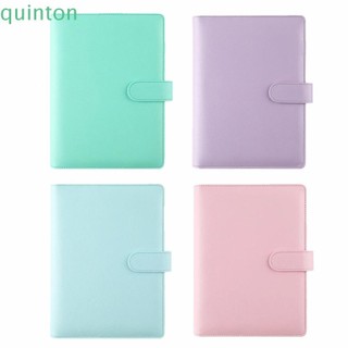 Quinton Notebook Cover Refillable Journal Ring Binder File Folder A6 / A5 Da PU Notepad Cover