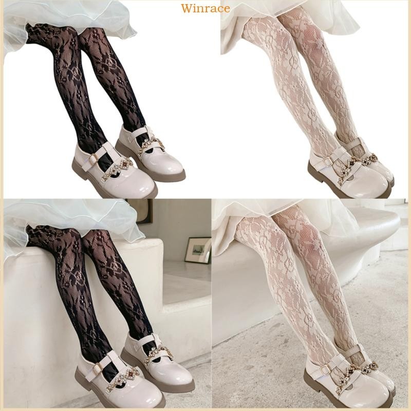 Quần legging lưới chống trượt WRC cho bé gái 3-12 tuổi Quần công chúa trẻ em Vớ dài