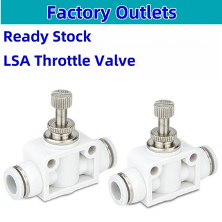Khí nén khí quyển LSA Ống Van tiết lưu Van điều chỉnh tốc độ PA SA Van điều chỉnh 4 6 8 10 12mm Khớp cắm nhanh