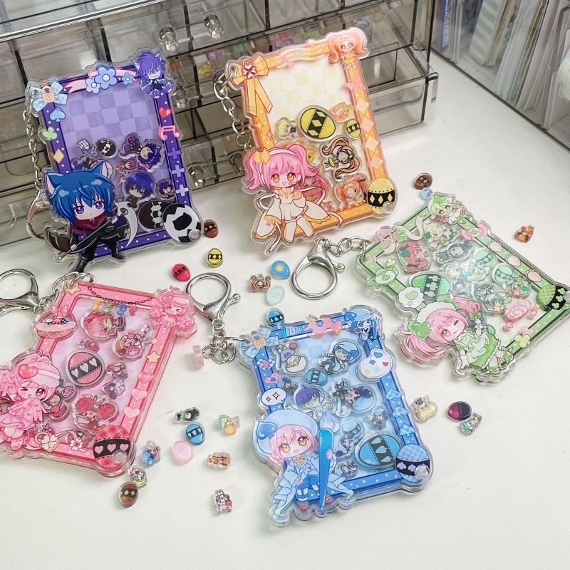 Shugo Chara Anime Móc Khóa Hinamori Amu Tsukiyomi Ikuto Acrylic Móc Chìa Khóa Người Phụ Nữ Kawaii Tú