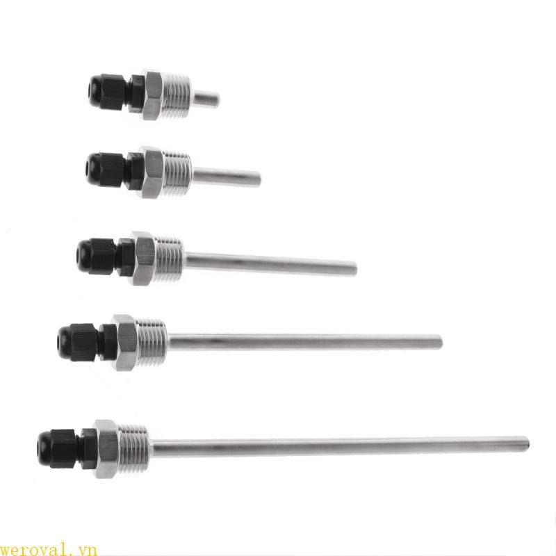 Wer Thermowell Thép không gỉ 304 cho Max 6mm Dây PT100 PT1000 NTC10K NTC50K Ống