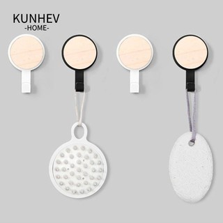  KUNHEV Móc Gỗ Khăn Treo Tường Tự Dính Móc Treo Bền Treo Tường Tổ Chức Chìa Khóa Nhà Bảo Quản Phụ Kiện Sắp Xếp Giá Nhà Bếp 