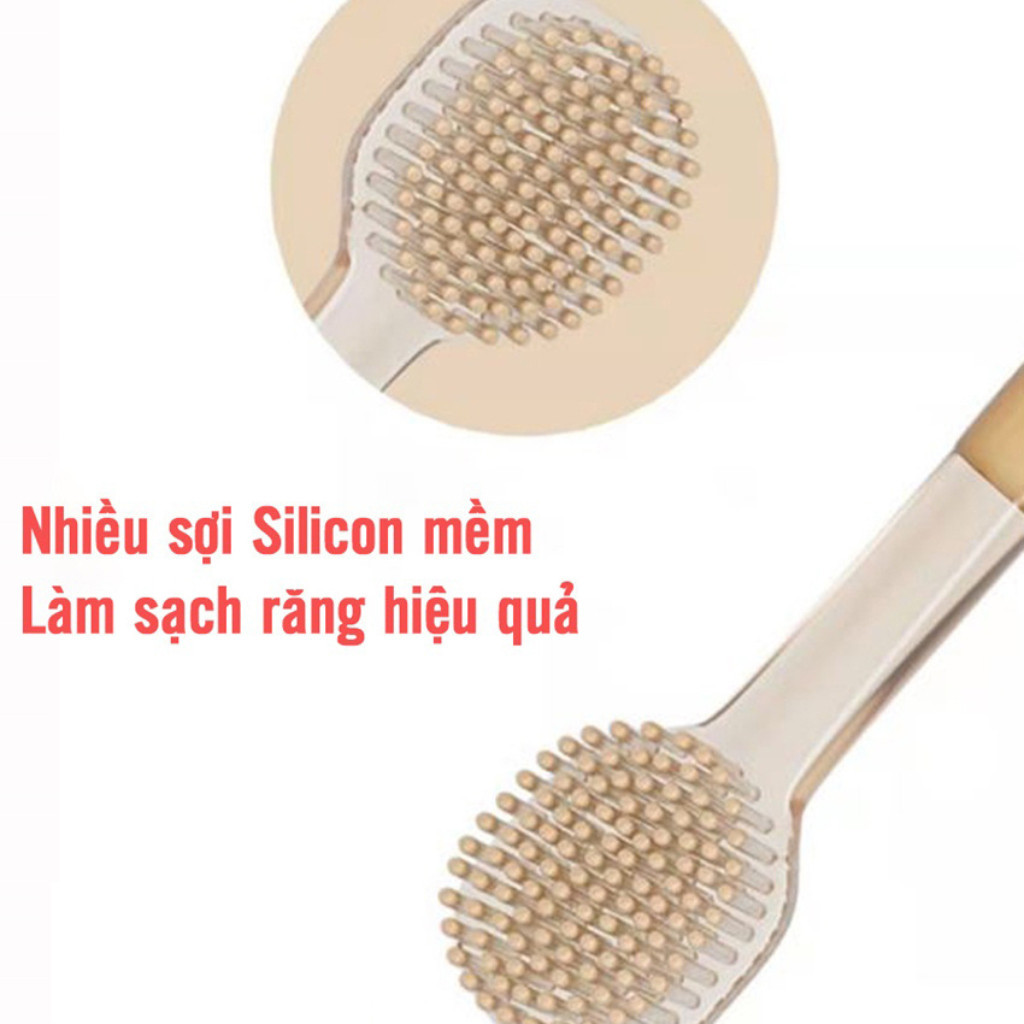 Set Rơ Lưỡi Và Bàn Chải Đánh Răng Inbear FITOLABS Chất Liệu Silicon An Toàn Cho Trẻ Sơ Sinh