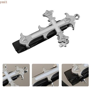 Yml1 y2kHair Clip Crosss Kẹp tóc y2kBarrettes Crosss Barrettes Goth Kẹp tóc