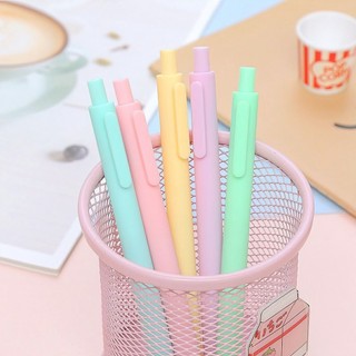 Bút bi bấm mực gel nhiều màu macaron ngòi 0.5mm Giacomo