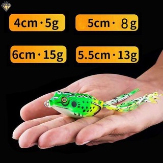 Mồi giả mồi câu cá giả hình con ếch super frog lure mồi giả câu cá lóc máy câu cá ykd