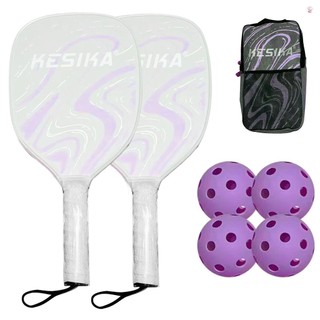 Bộ vợt pickleball bộ mái chèo pickleball gồm 2 vợt và 4 quả bóng pickle-ball vợt có bóng phụ kiện thể thao