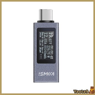 Yao kowsi usb c meter voltage current tester usb checker phone charging detector