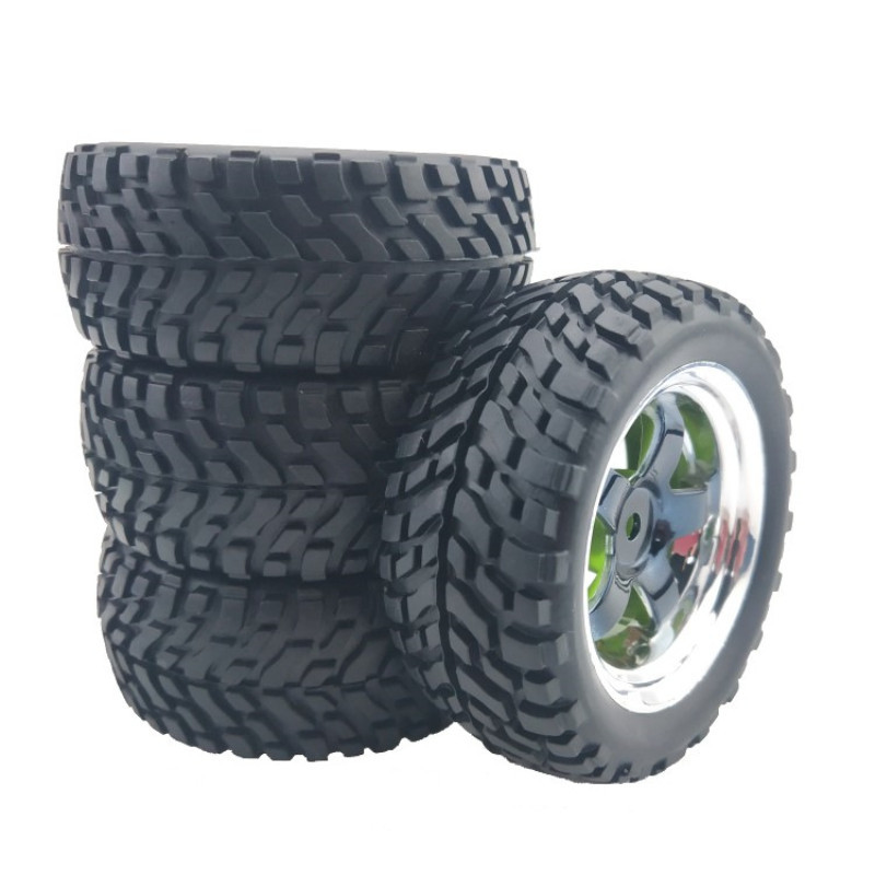 4 Bánh Xe Nâng Cấp 75 Mm Off Road Buggy Lốp Bánh Xe Cho Wltoys 144001 124018 124019 Xe MN99S MN90 MN
