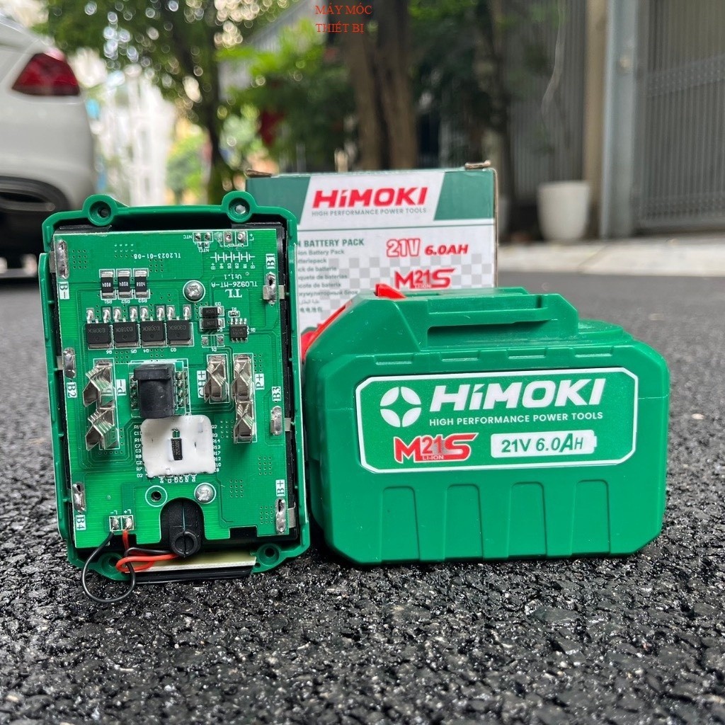 Pin Himoki 15 Cell Mạch 4 mosfet có đèn báo pin dòng xả cao Pin máy khoan, máy mài, máy siết DỤNG CỤ MÁY MÓC.