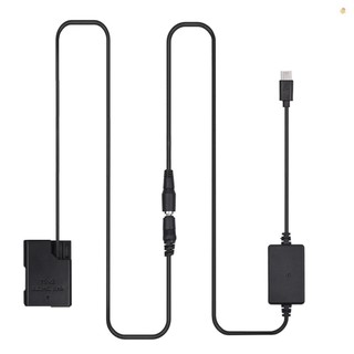 Pd usb type-c cáp sang ep-5a pin giả bộ ghép dc en-el14 thay thế cho d5600 d5500 d5100 d5200 d5300 d3200 d3100 d3300 d3400 d3500 df p7800 p7700