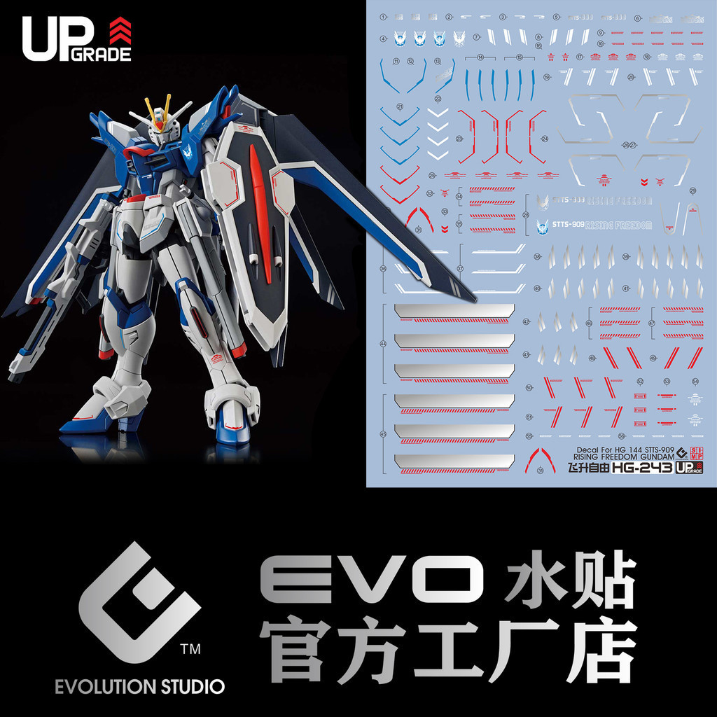 EVO HG 1 / 144 SEED rising FREEDOM decal trượt nước EOHG023