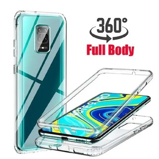 Ốp Điện Thoại Toàn Thân 360 Độ Cho Xiaomi Redmi Note 12 13 11 10 9 8 7 Pro Note 10S 11S 12S Redmi K60 Ultra K30 K40 9C 10A 10C 13C 12C Vỏ TPU + PC Trong Suốt Chống Sốc