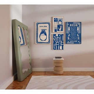 Anime Studio Ghibli Canvas In Poster Nghệ Thuật Treo Tường |Studio Ghibli In Hình| Quà tặng Totoro|Poster Totoro