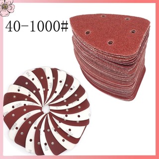 Oto 5 cái 140 * 98mm giấy nhám tam giác móc & vòng mài mòn đĩa chà nhám grit 40-1000