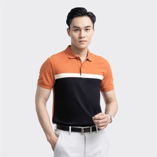  Áo polo ngắn tay ARISTINO màu cam kẻ  APS012S3