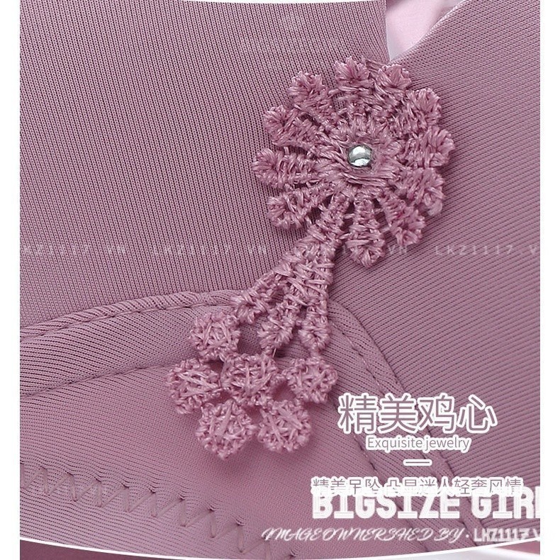 Áo lót không gọng Áo ngực nữ Bigsize Áo bra nữ trung niên nâng ngực mỏng 50kg 100kg