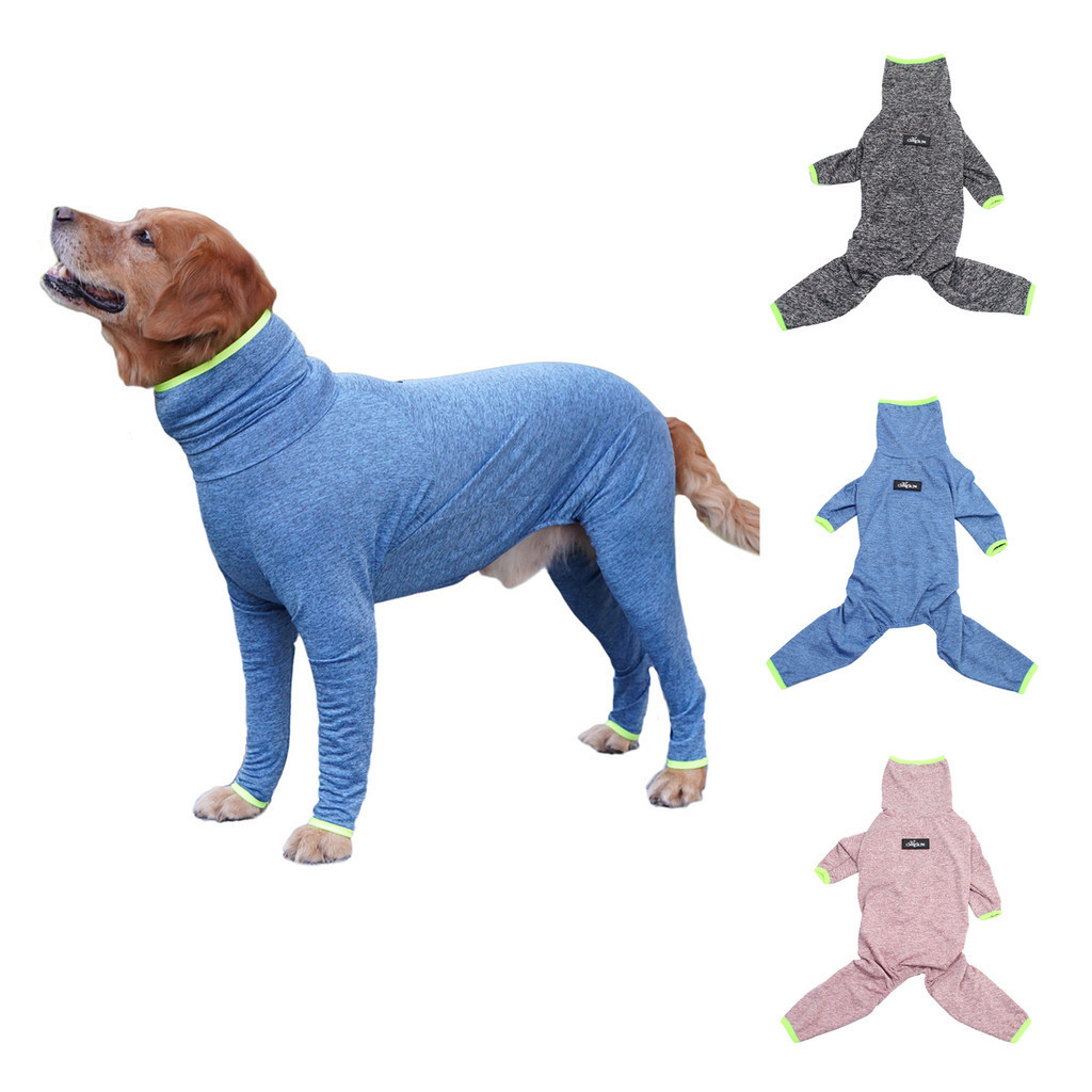 Quần áo cho chó lớn mùa đông ấm cúng với miếng đệm khuỷu tay quấn toàn bộ Thiết kế áo chui đầu dễ mặc Quần áo cho chó ấm áp bốn chân cho chó lớn