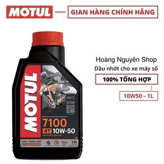 Motul 7100 4t 10w50 1l - nhớt xe côn tay gốc ester