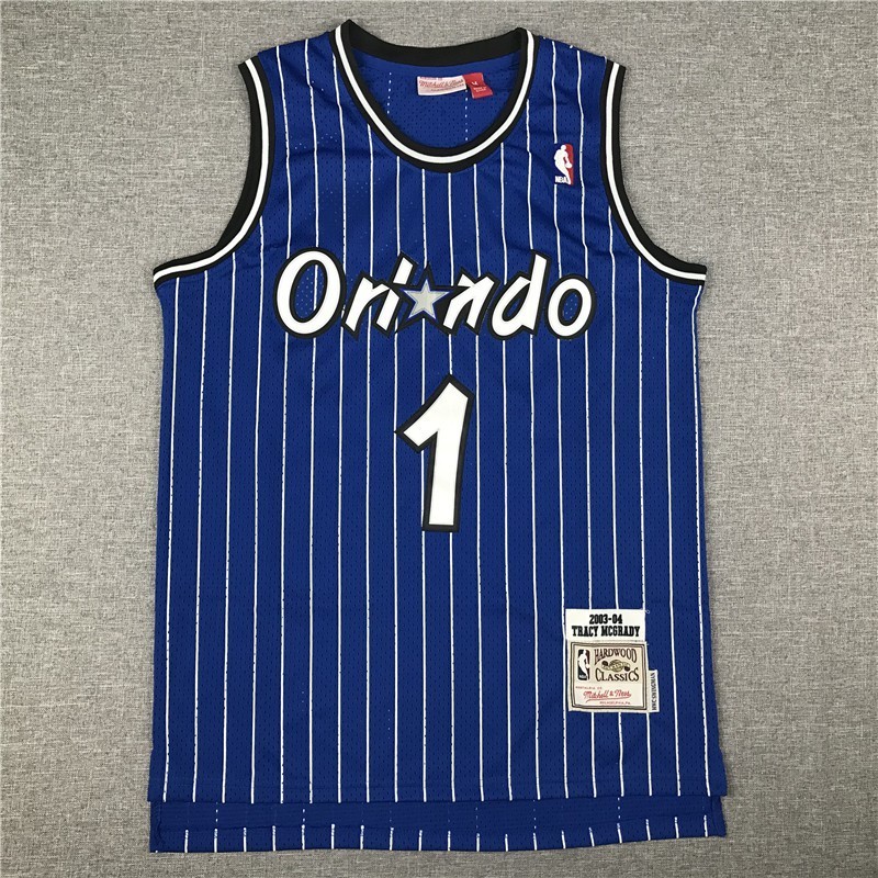 [8 phong cách] Áo bóng rổ sọc xanh NBA Jersey Orlando Magic số 1 McGRADY