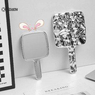  Kuzhen Hình Dạng Lỏng Gương Vuông Mini Cầm Tay Để Bàn Mỹ Phẩm Di Động Gương Trang Điểm Du Lịch Phong Cách Retro Gương Làm Đẹp Cho Túi Xách HOT 