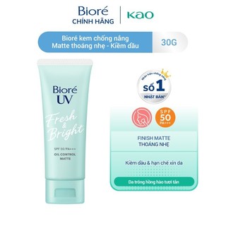 Bioré Kem chống nắng Sáng da rạng rỡ - Kiềm dầu mịn lì