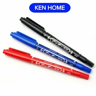 Bút lông dầu thân nhỏ 2 đầu ken home