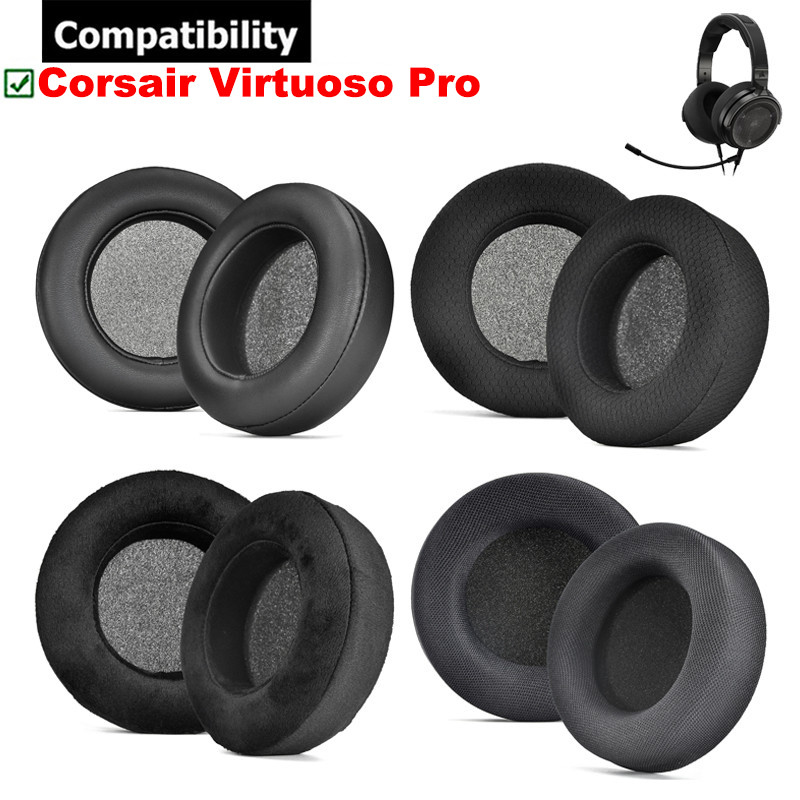 1 Cặp Miếng Đệm Tai Đệm Cho Corsair Virtuoso PRO Tai Nghe Có Dây Tai Nghe Tai Nghe Earmuffs Tai Nghe