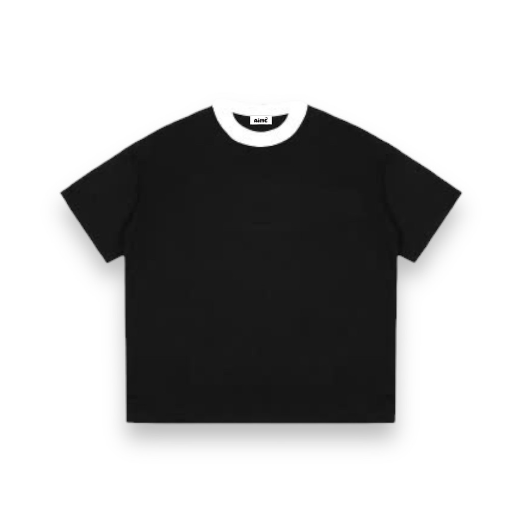 Áo Thun Trơn Boxy Local Brand AIMÉ Basic Cotton Form Rộng Cổ Tròn Unisex Nam Nữ | BigBuy360 - bigbuy360.vn