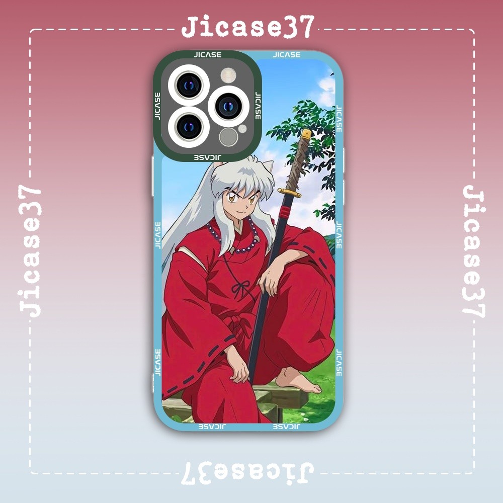 Ốp lưng iPhone Cạnh Vuông Samsung Xiaomi Oppo Chủ đề anime Inuyasha Khuyển dọa xoa