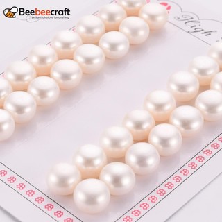 1 cặp hạt ngọc trai nửa lỗ tròn phẳng tự nhiên aaa 11~12x6~7mm: 1mm