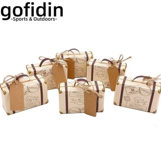 gofidin 10/20 Hộp Đựng Kẹo Hình Va Li Hành Lý Mini Phong Cách Cổ Điển Thanh Lịch Lãng Mạn Cho Trẻ Em
