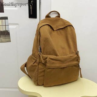 Ba Lô Du Lịch Vải Canvas Màu Trơn Thiết Kế Thoải Mái