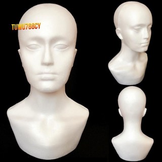 Đầu ma nơ canh nam trưng bày tóc giả mũ đứng
