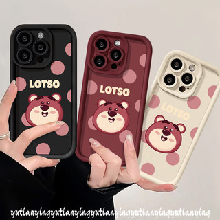 Dành Cho VIVO Y22 Y17s Y35 Y27s Y16 Y21s Y22s Y36 Y50 Y15A Y12s Y12i Y27 Y02 Y20 Y11 Y15 Y20s Y33 Y17 Y30 Y91 Y20i Y31 Y91C Y12 Y21 Ốp Mềm Hình Gấu Dâu Hoạt Hình Dễ Thương Losto Cặp Đôi