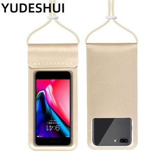 YUDESHUI Túi đựng điện thoại chống nước Màn hình cảm ứng Lặn bơi lội Điện thoại trong suốt Túi kín