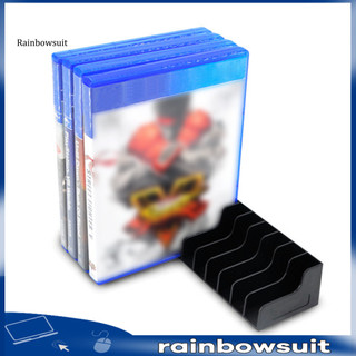 [Rb] 2 Cái Giá đỡ đĩa chơi Game TP4-1813 10 ngăn Di động Dễ dàng lắp đặt Thảm chống trượt Dung tích lớn hơn Tiện lợi để lưu trữ trò chơi màu đen Đĩa nhỏ gọn Đế trưng bày lưu trữ cho PS4
