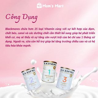 Sữa Blackmore Úc số 1,2,3 lon 900g