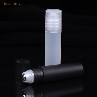 Lucaiitn 5ml Chai cuộn nhựa Bóng lăn thép không gỉ Hộp đựng rỗng VN