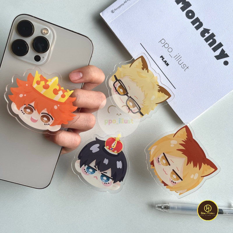 Ppo | Giá đỡ điện thoại Popsocket Griptok Haikyuu__ĐH