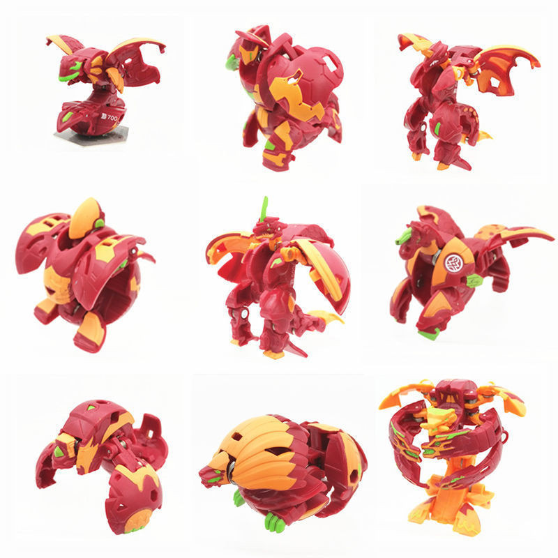 Đỏ BAKUGAN BAKUGAN Kid Battle Fire Unicorn Dark Pegasus Tyrannosaurus Lion Biến Hình Đồ Chơi Trứng