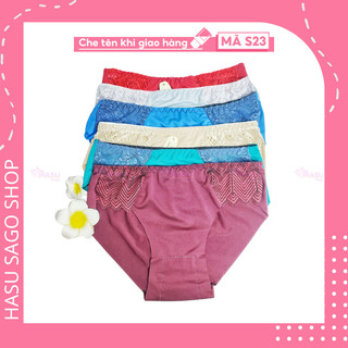 Quần lót nữ thun lạnh phối ren 2 bên nữ tính mềm mại freesize