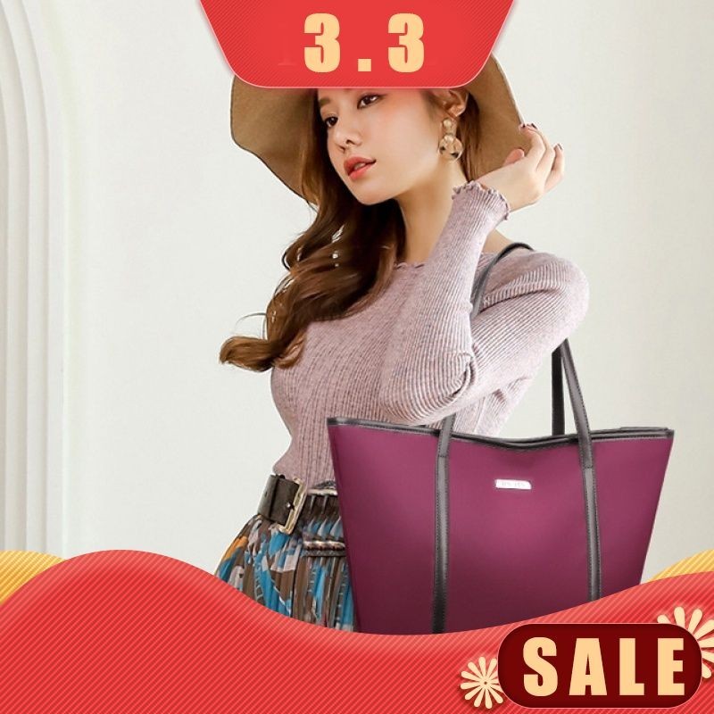 M97-túi tote nữ Phong cách Hàn Quốc phổ biến thời trang đơn giản của phụ có dung tích lớn màu rắn Oxford vải công sở túi xách đi làm Phù hợp với máy tính xách tay 14 inch