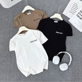 Áo phông cotton MINMIN 3 màu, áo thun co giãn cho nữ
