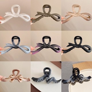 Thời trang hàn quốc lớn màu nơ kẹp tóc nữ thanh lịch cá mập kẹp phụ kiện tóc